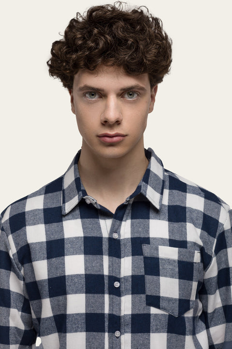 M536 Deep Neck Ribbed Cotton Tee