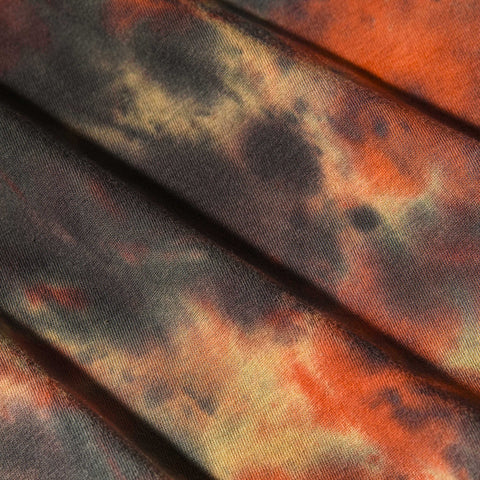 M537TD Handmade Tye-dyed double stitch collar tee