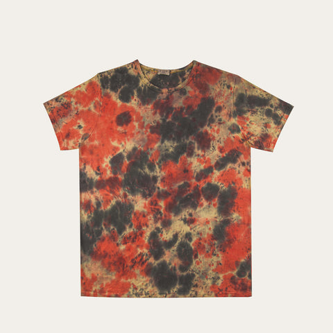 M537TD Handmade Tye-dyed double stitch collar tee