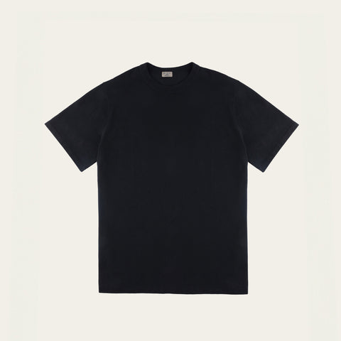 M555CB Ribbed Neck Cotton Tee