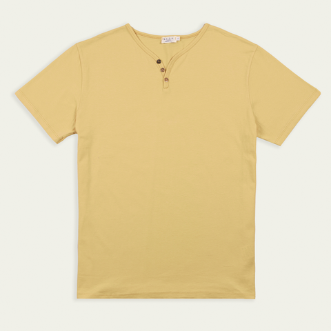 M604ORG Organic Henley Tee