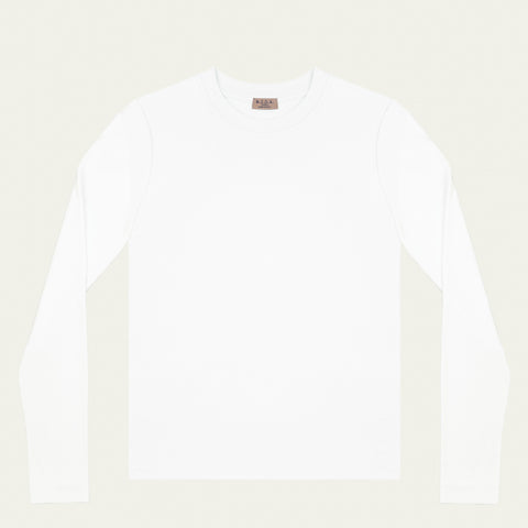MF239681ML Heavy Gsm Interlock Long Sleeve Cotton Tee for Women