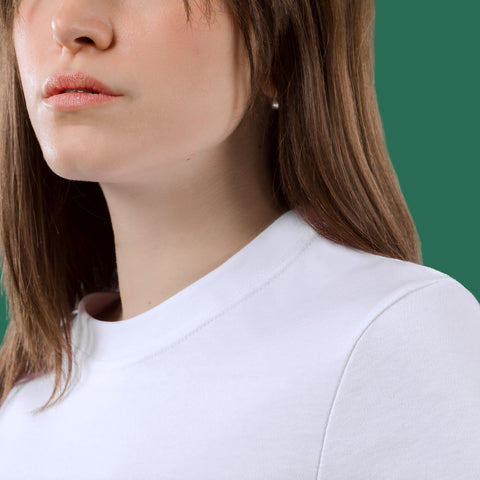 MF239681 Heavy Gsm Interlock Cotton Tee for Women