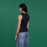MF250199INT: Women’s Heavyweight Cotton Interlock Sleeveless Top