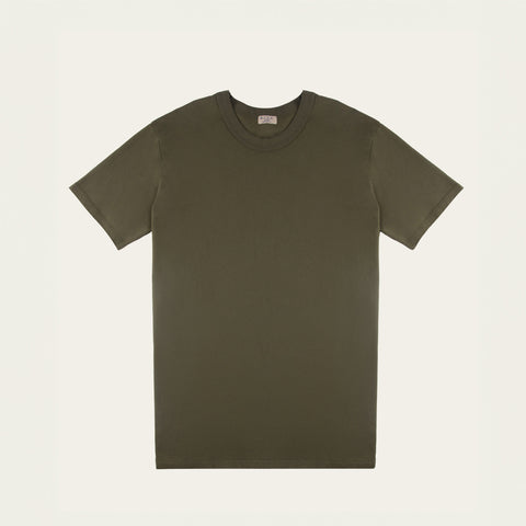 M536 Deep Neck Ribbed Cotton Tee